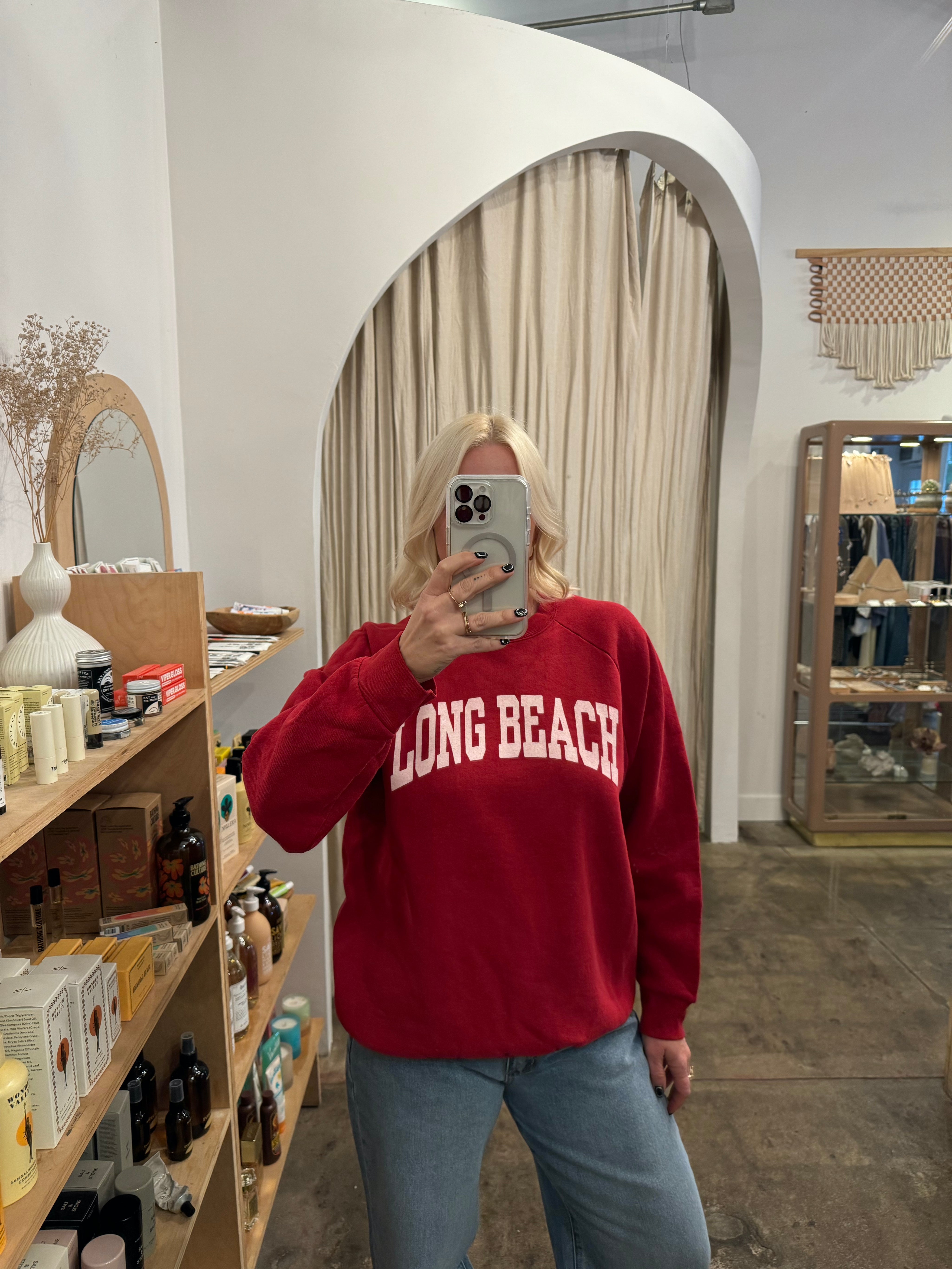 Red Varsity LB Sweatshirt 005