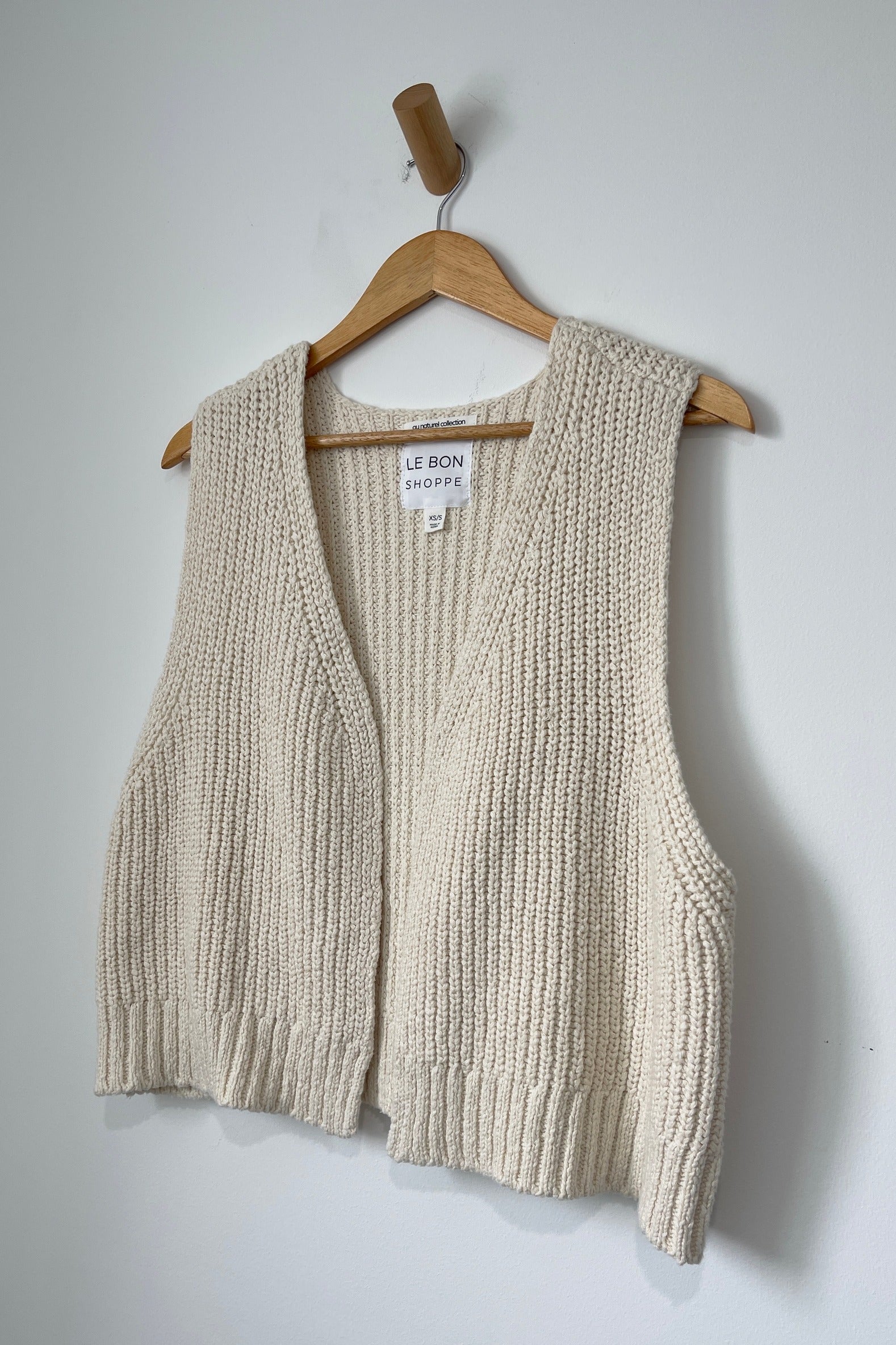 Naturel Cotton Granny Sweater Vest