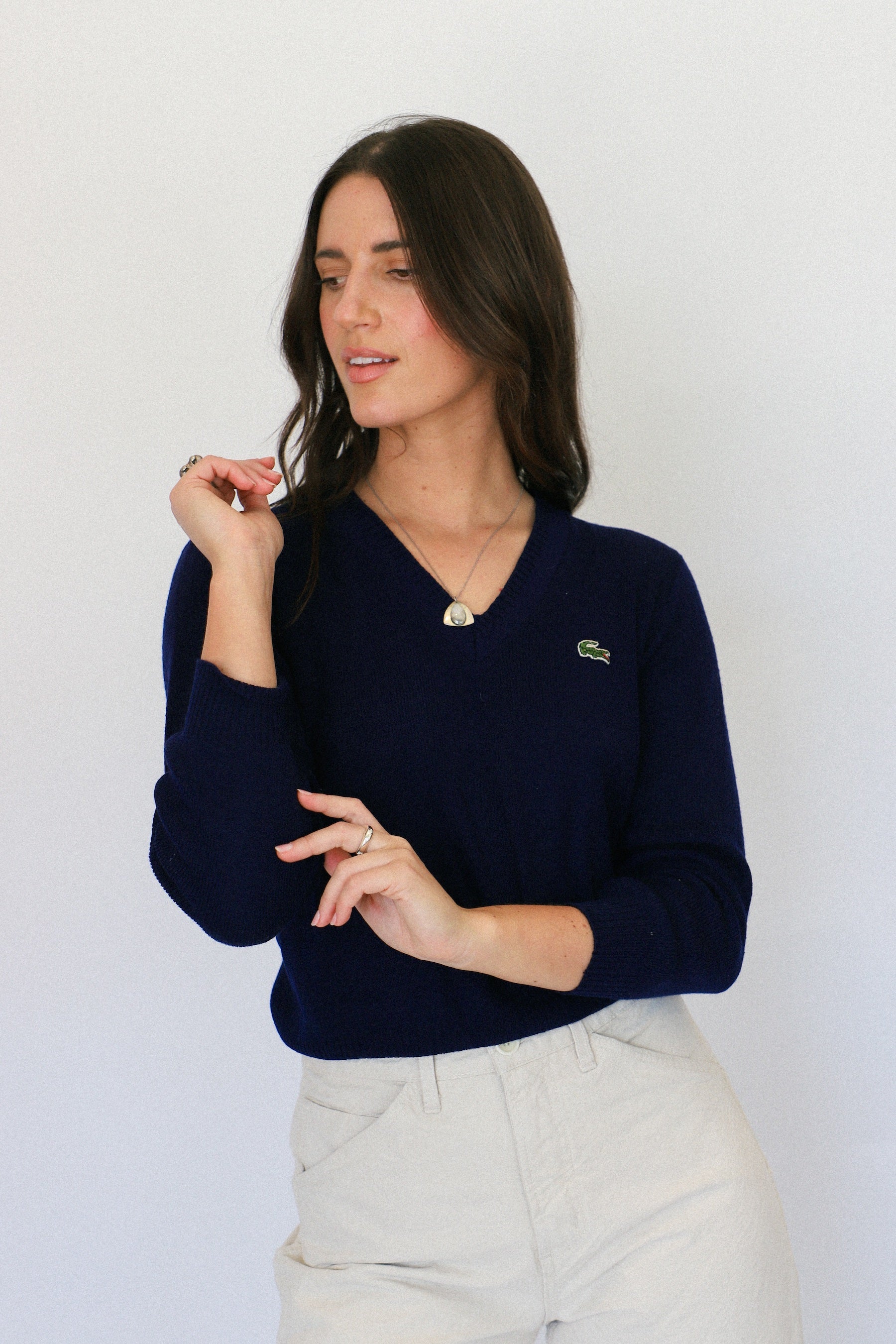 Navy Lacoste Sweater