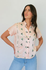 Pink Embroidered Blouse