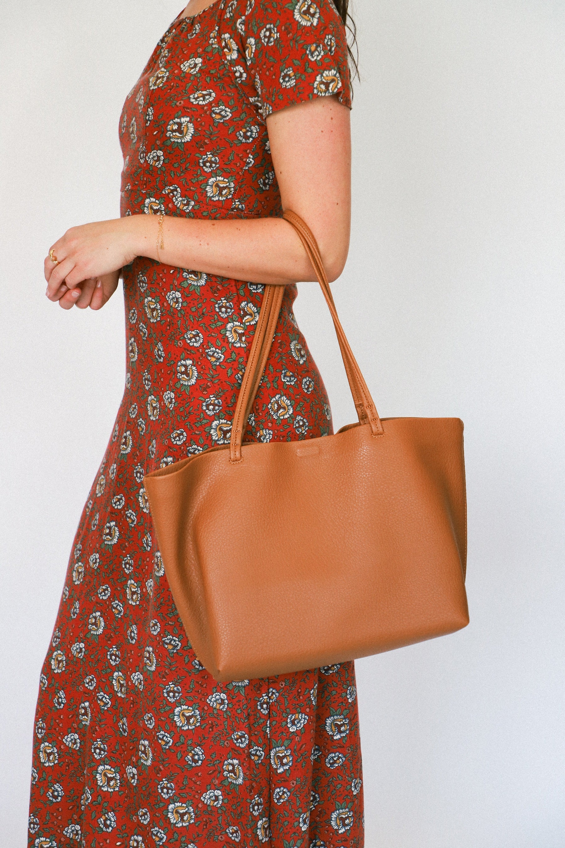 Tan Madeline Minimal Tote