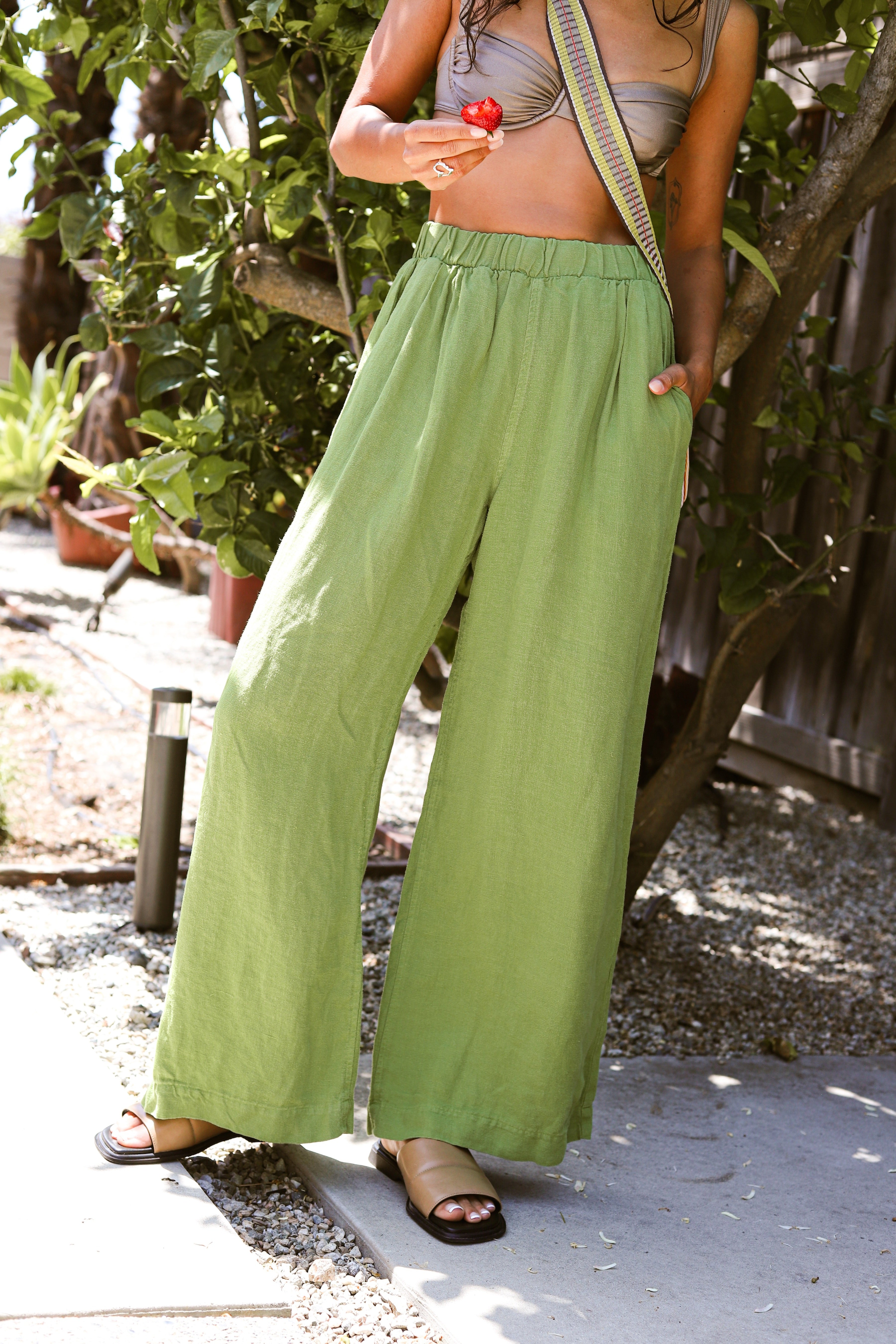 Dark Matcha Cambria Pant