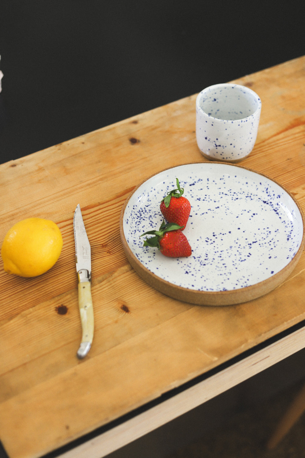 Blue Speckled Tumbler