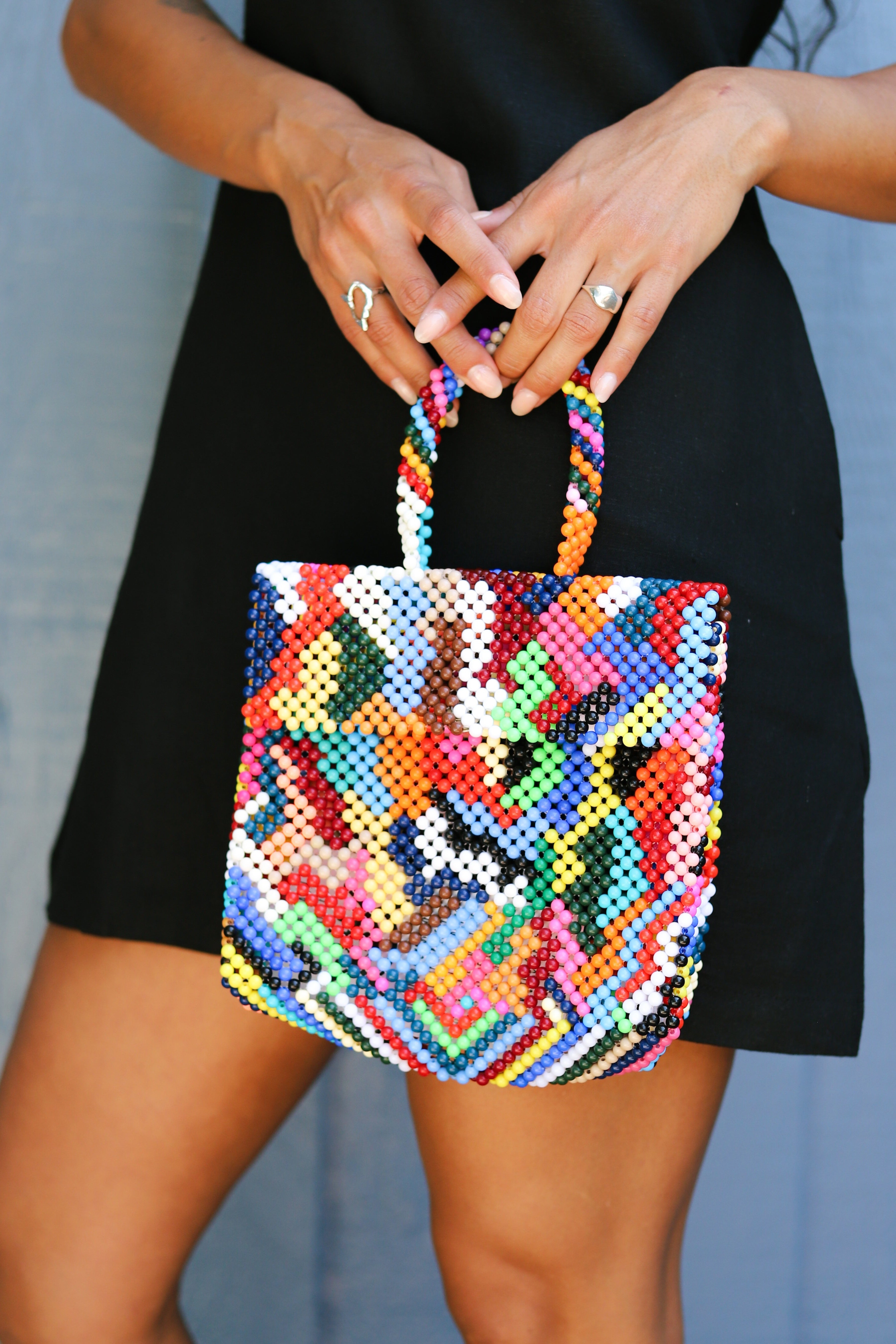 Brainwaves Beaded Bag