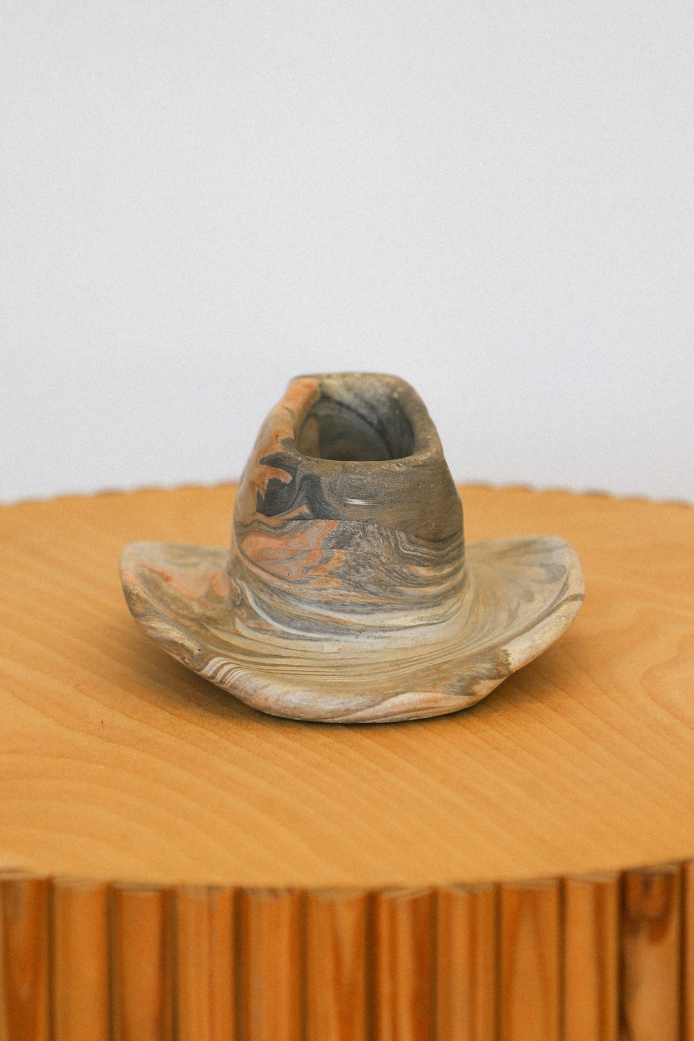 Swirl Ceramic Cowboy Hat