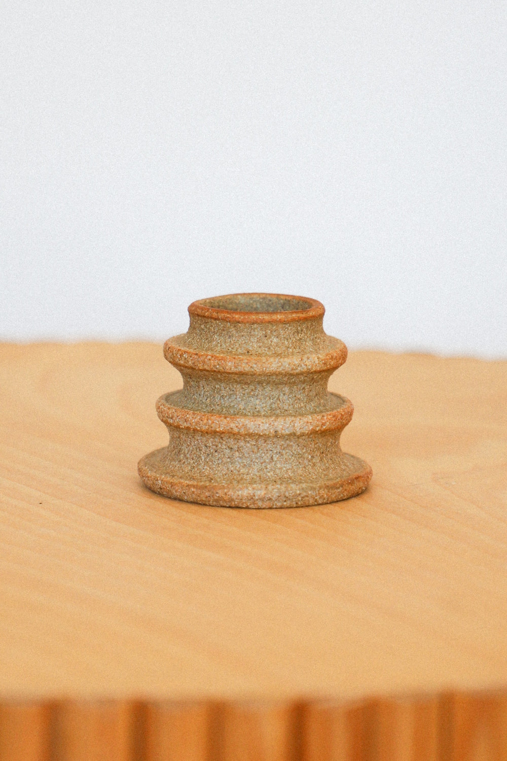 Stoneware Organic Candlestick 001