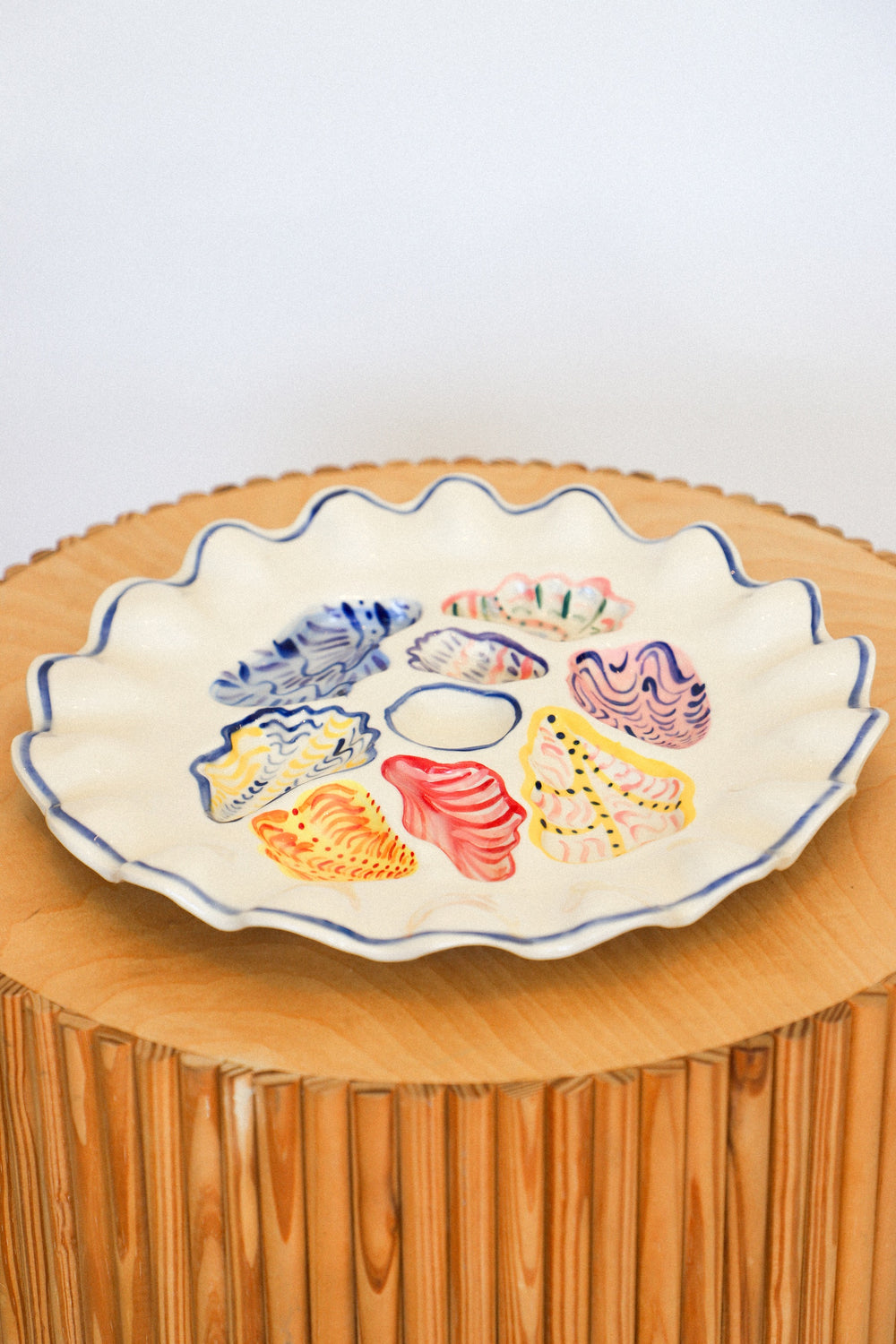 Colorful Oyster Plate