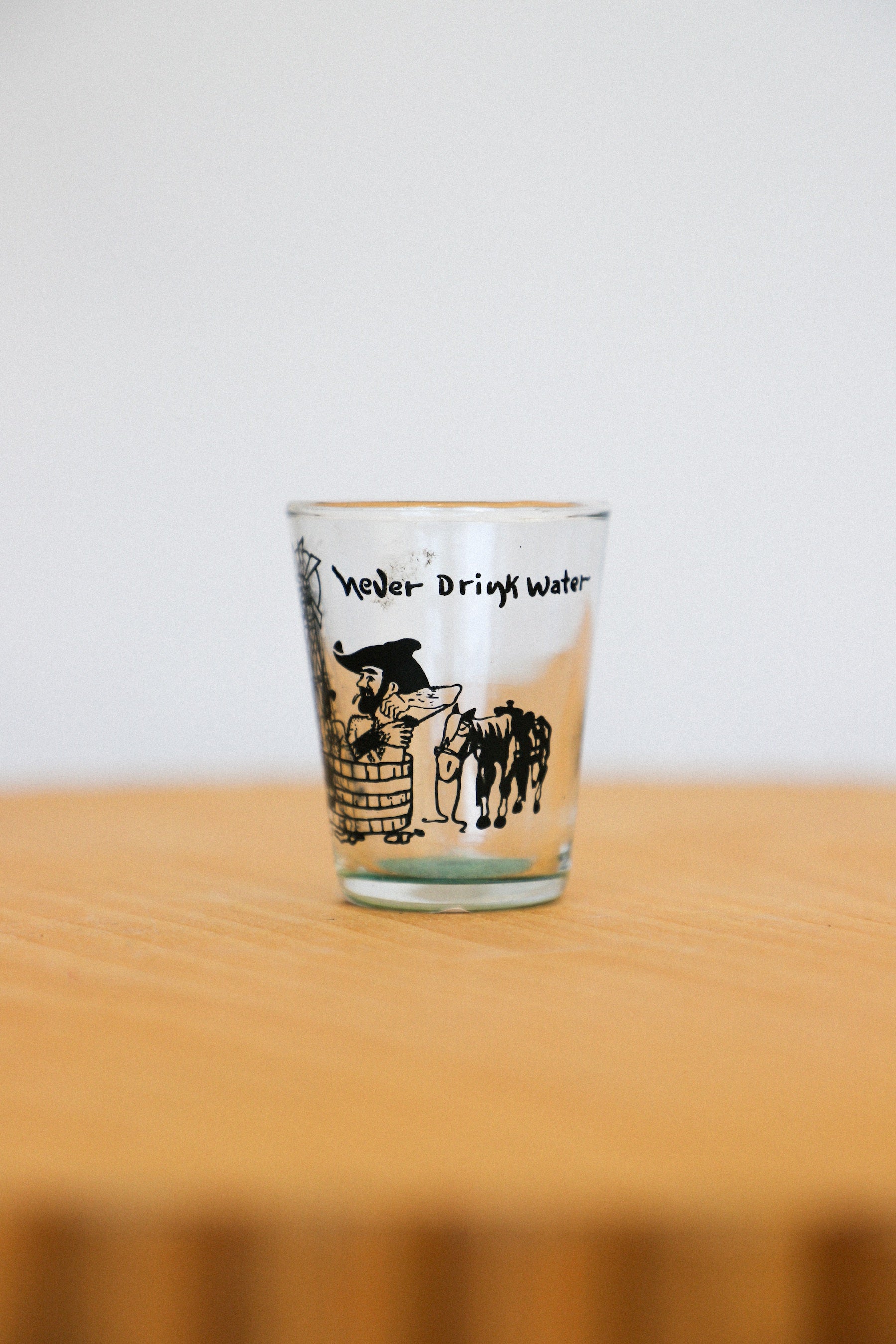 Never Drink Water Shot Glass