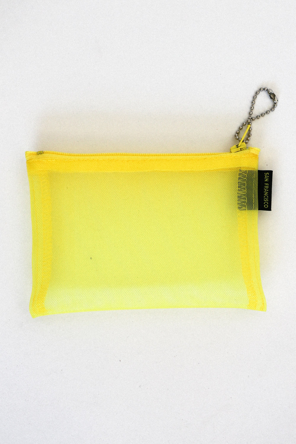 Yellow Mesh Zip Case