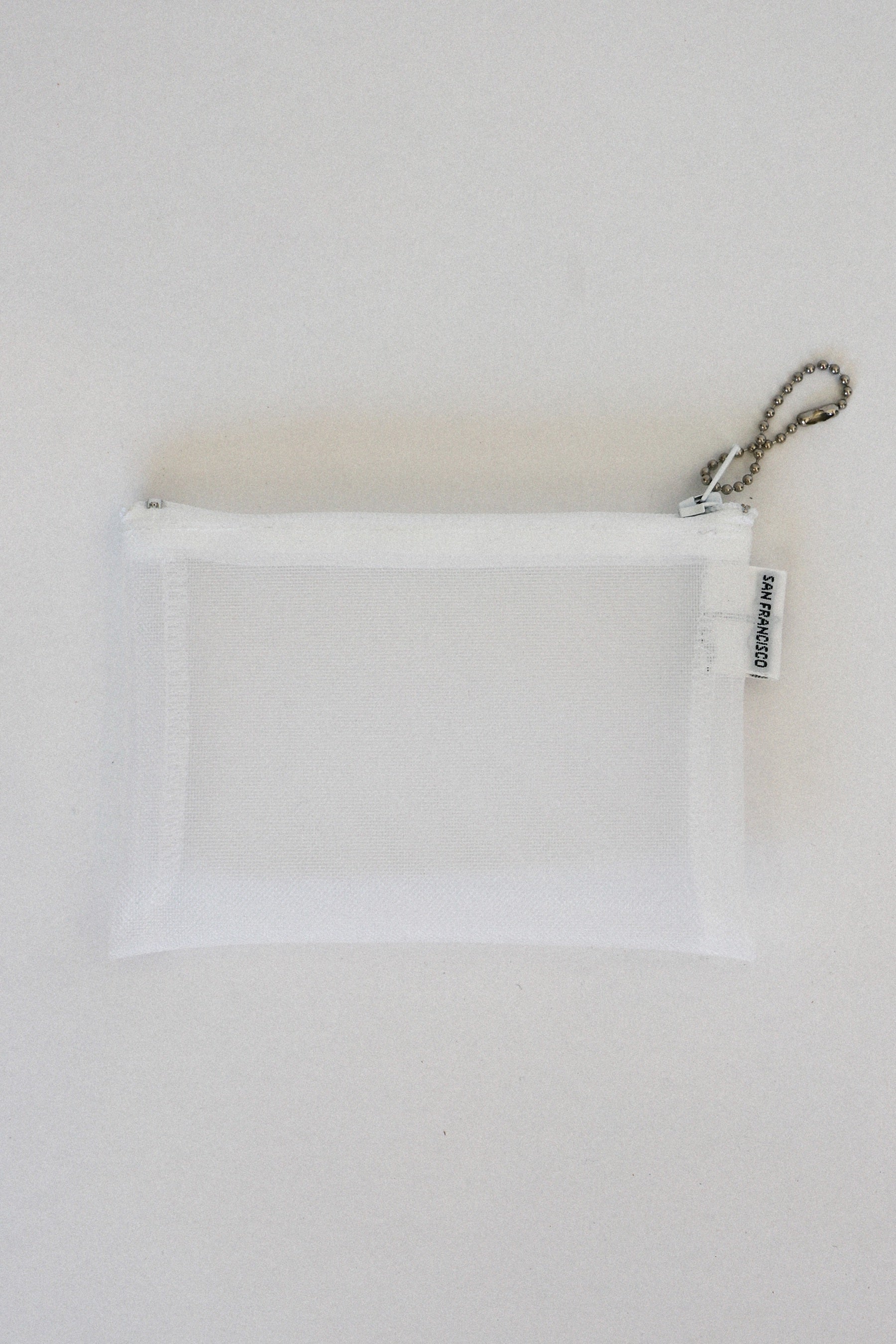 White Mesh Zip Case