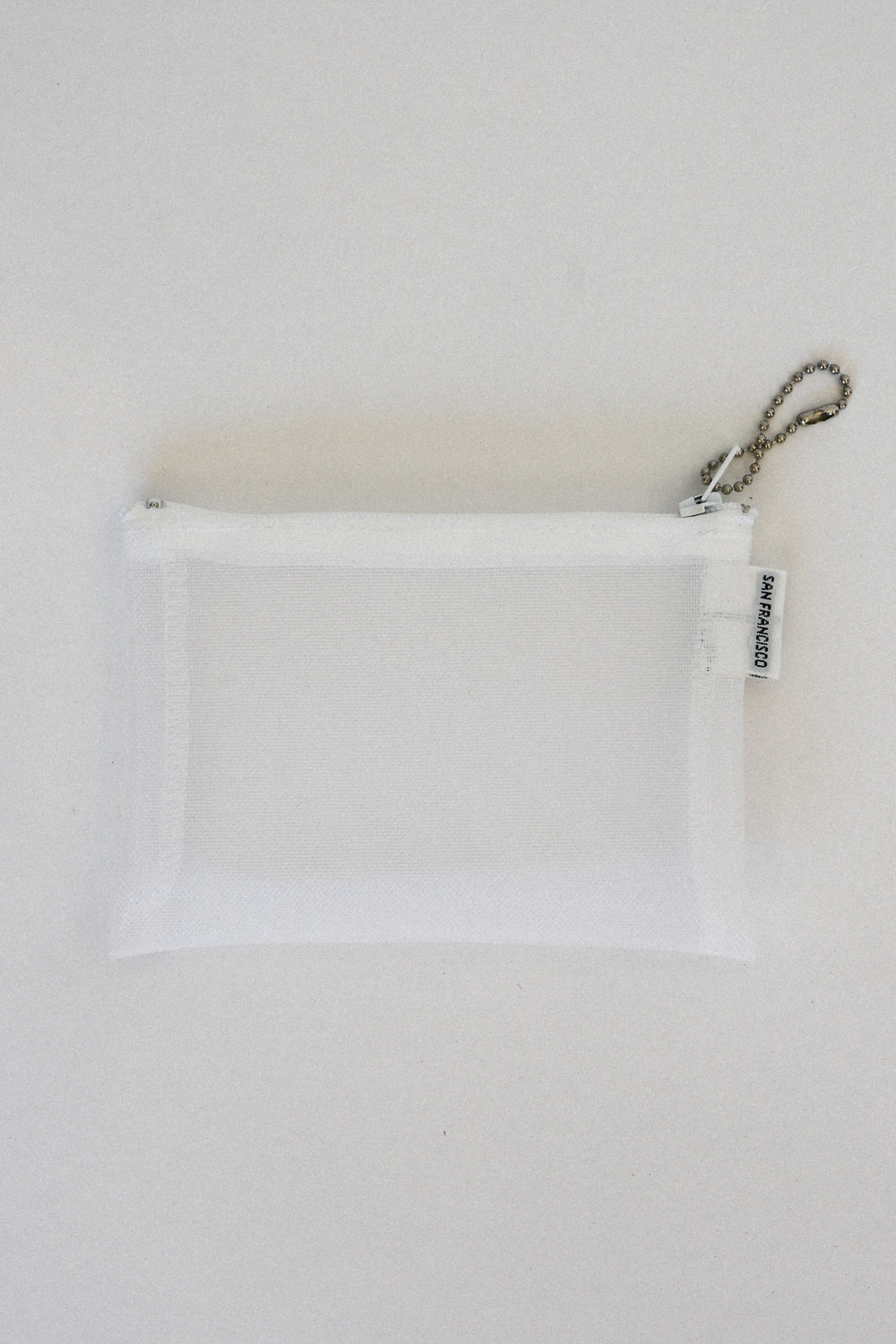 White Mesh Zip Case