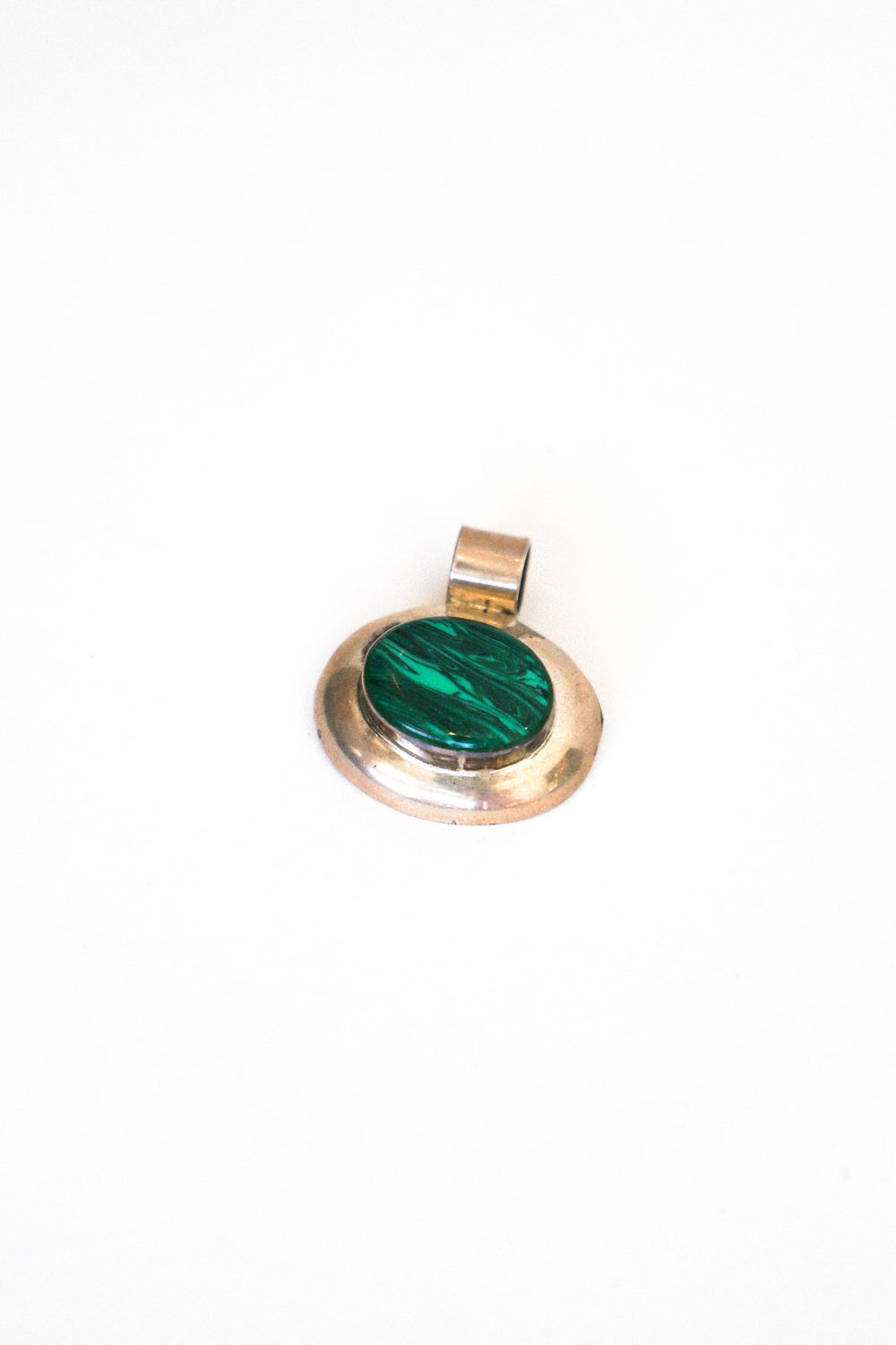 Silver + Malachite Pendant