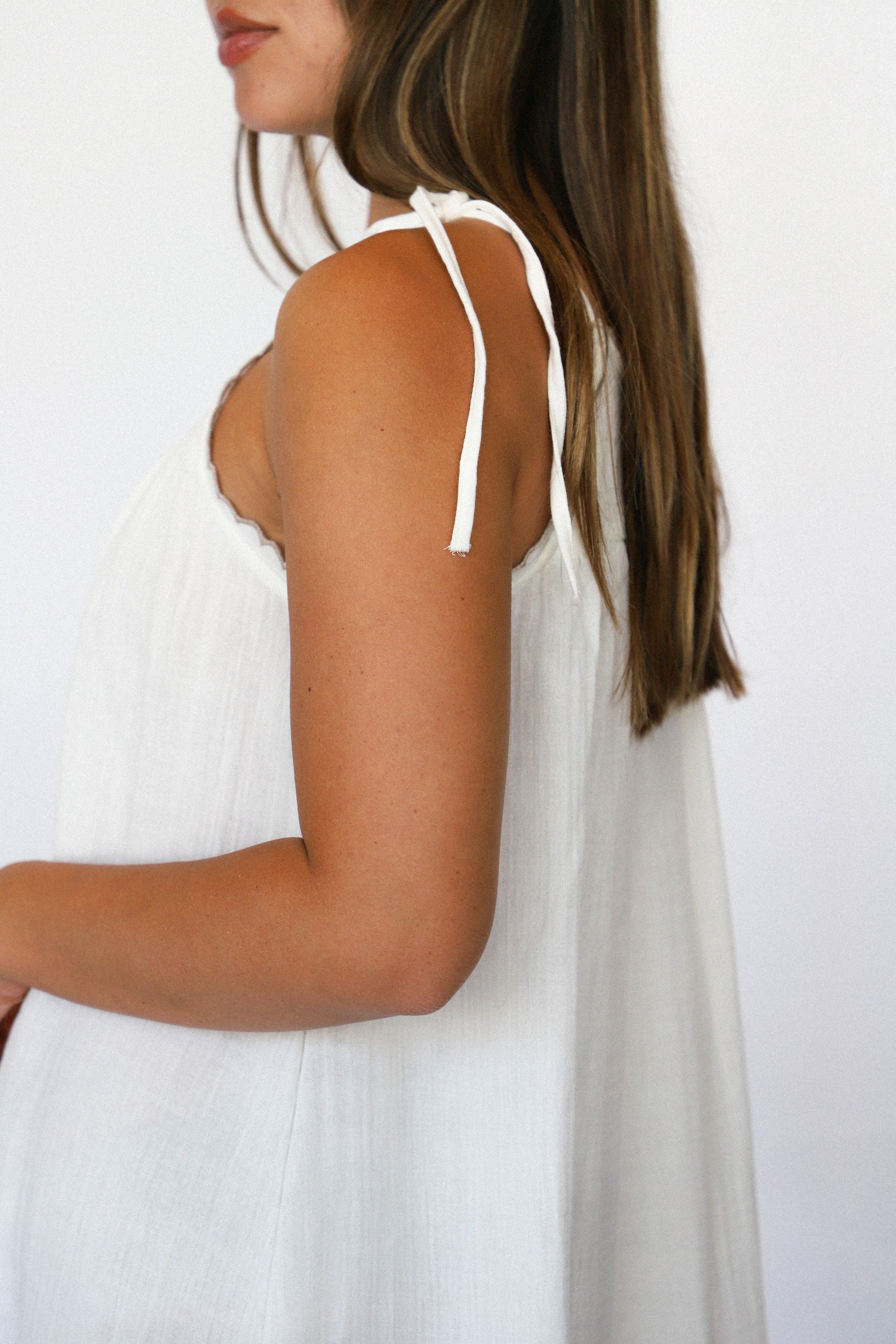 White Alaia Slip Dress