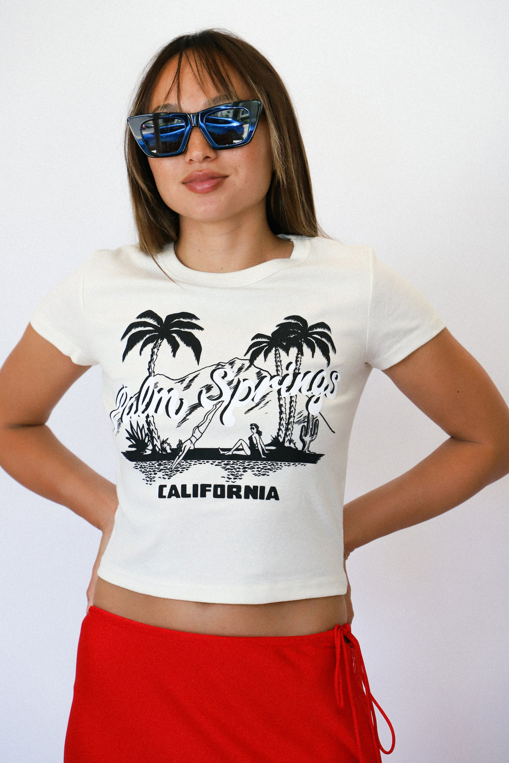 X Prism Natural Palm Springs Baby Tee