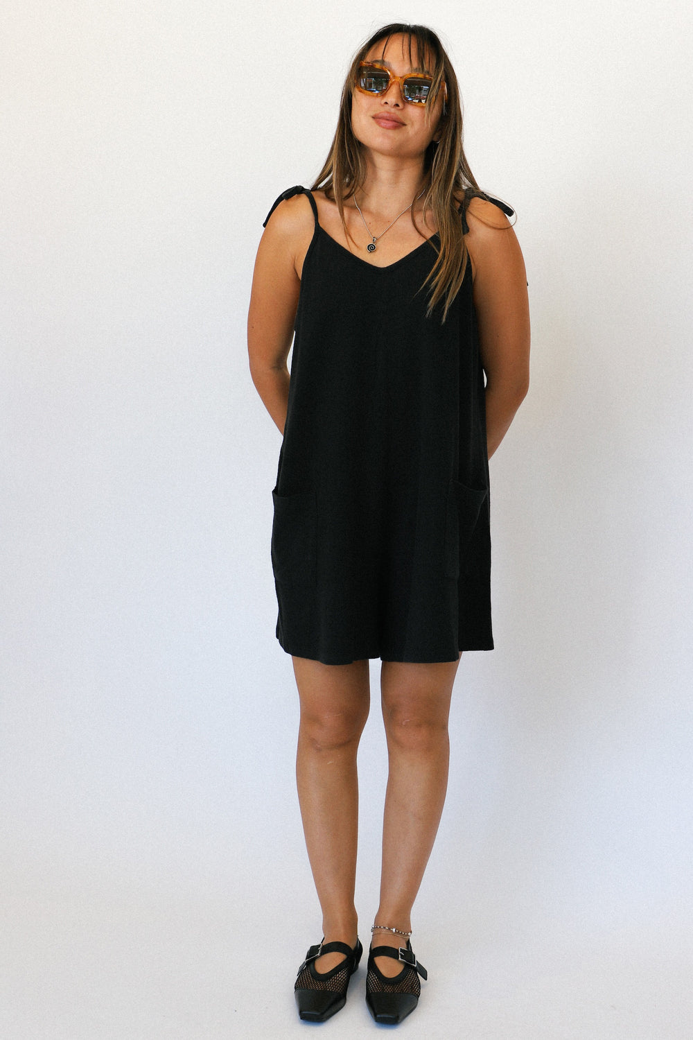 Black Sespe Short Romper