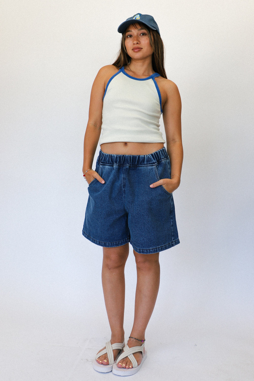 Blue Denim City Shorts