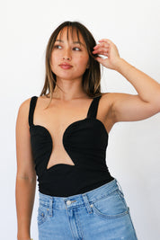 Black Double Take Bodysuit