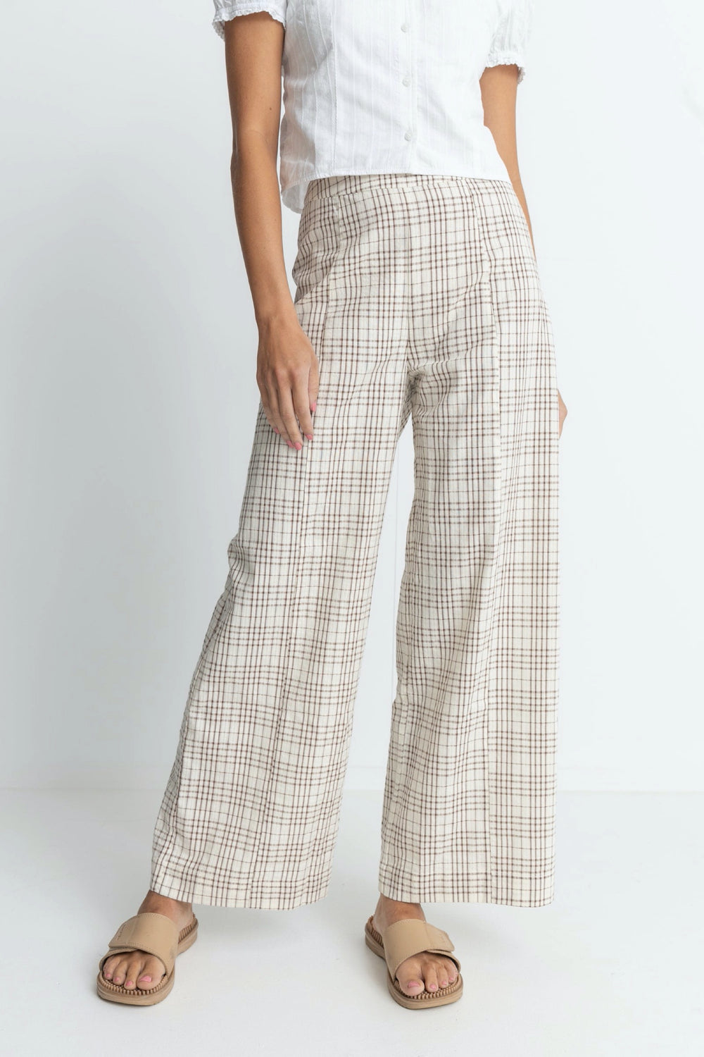 Natural Check Rumi Pant