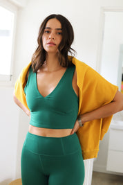 Heritage Green Never Better Crop Cami