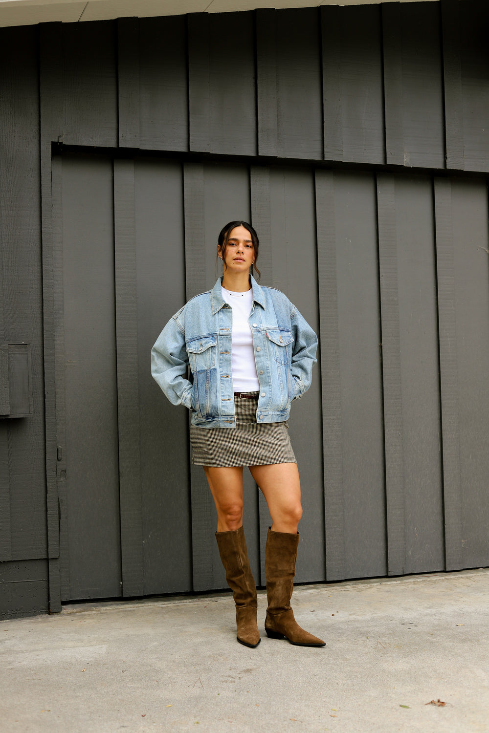 Brown Suede Cassie Boot