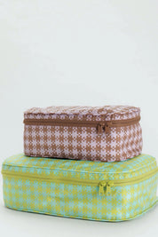 Pixel Gingham Packing Cube Set