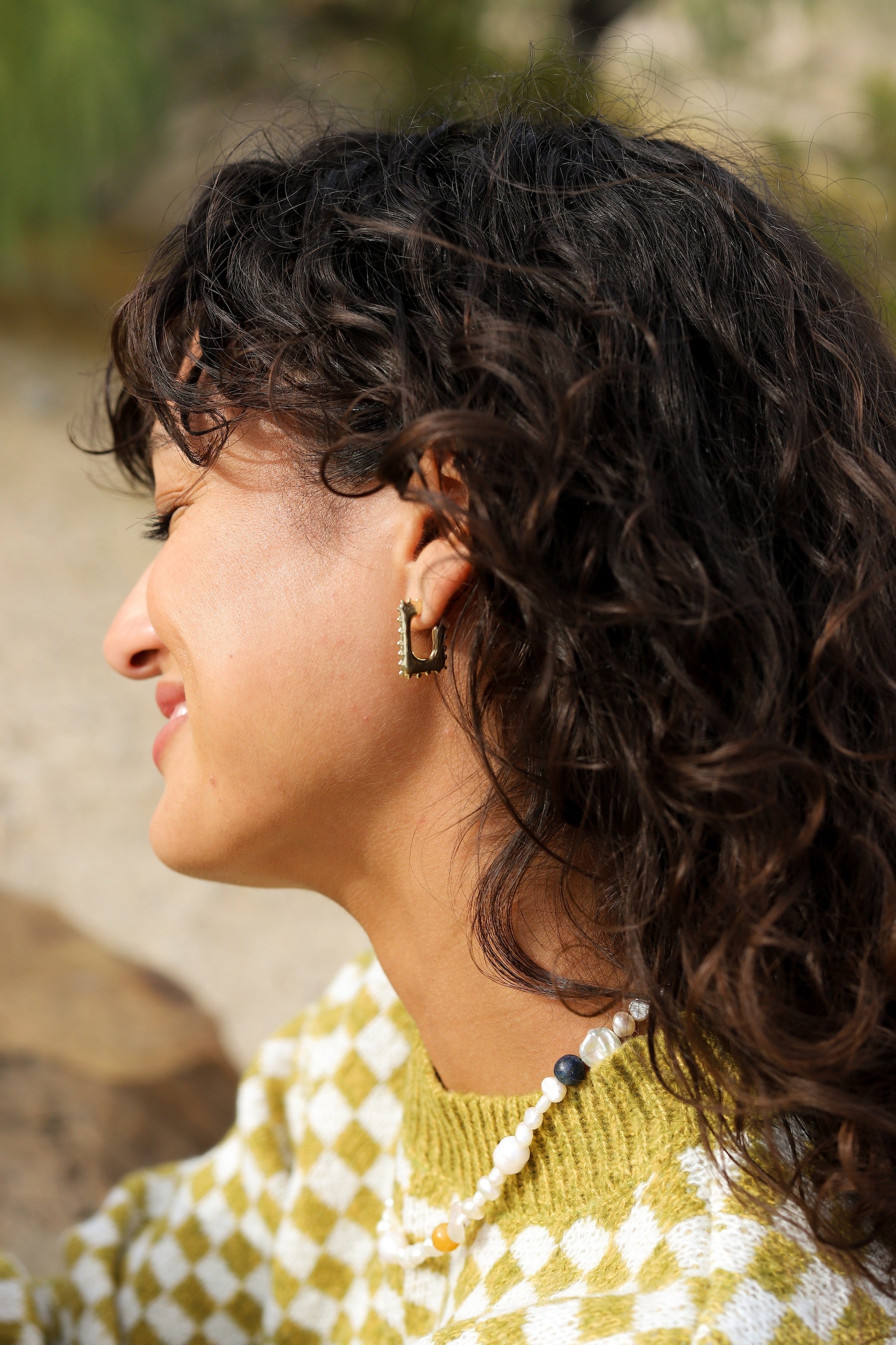 Silver Bright Square Hoops