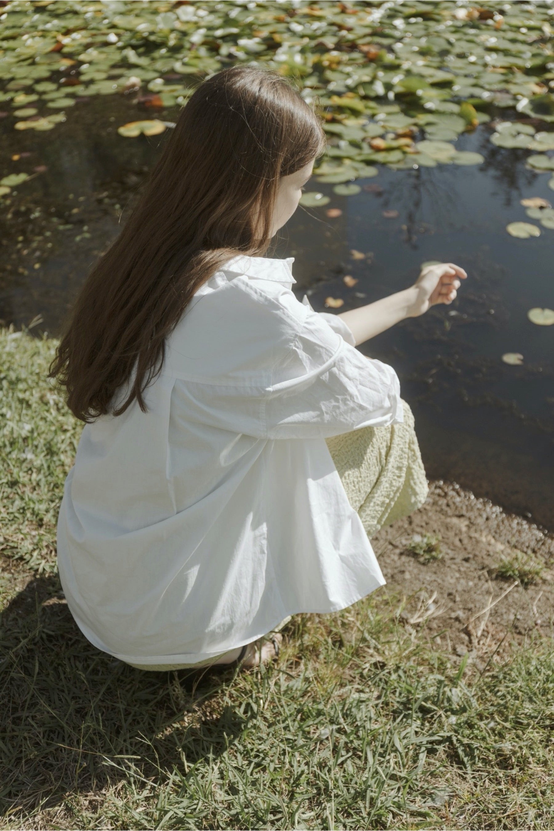 White Ema Button Up Shirt