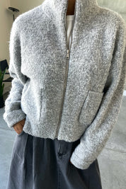 Heather Grey Louie Sweater Jacket