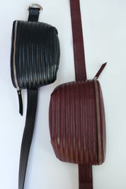 Umber Ribbed Belt Bag