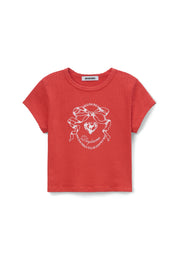 Daydreamer Bow Pointelle Baby Tee