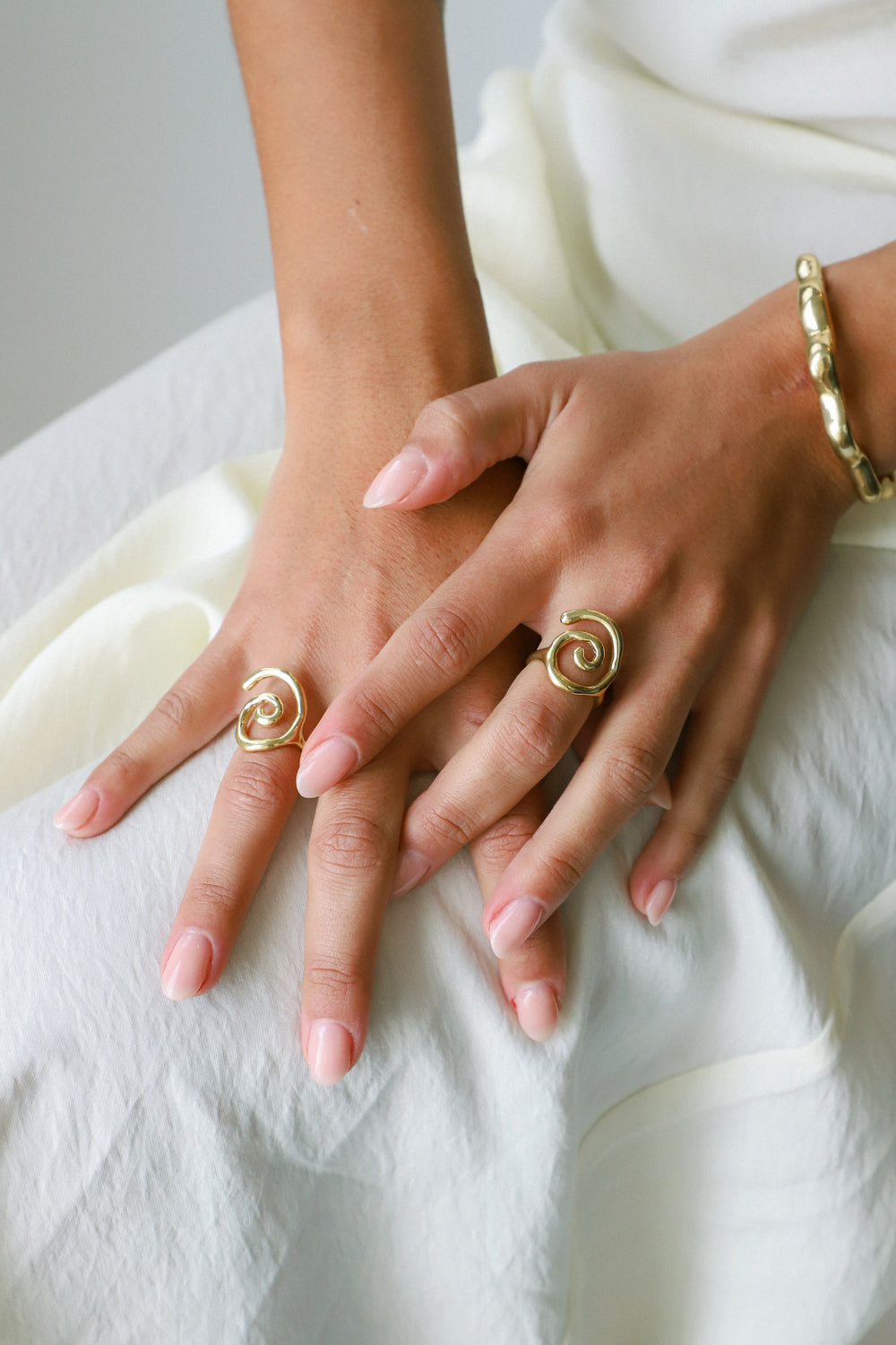 Brass Swirl Ring