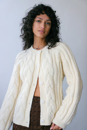 Cream Grace Cardigan