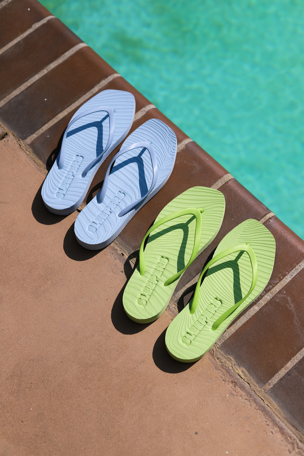 Sap Green Tapered Flip Flops