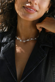 Silver Jordan Necklace