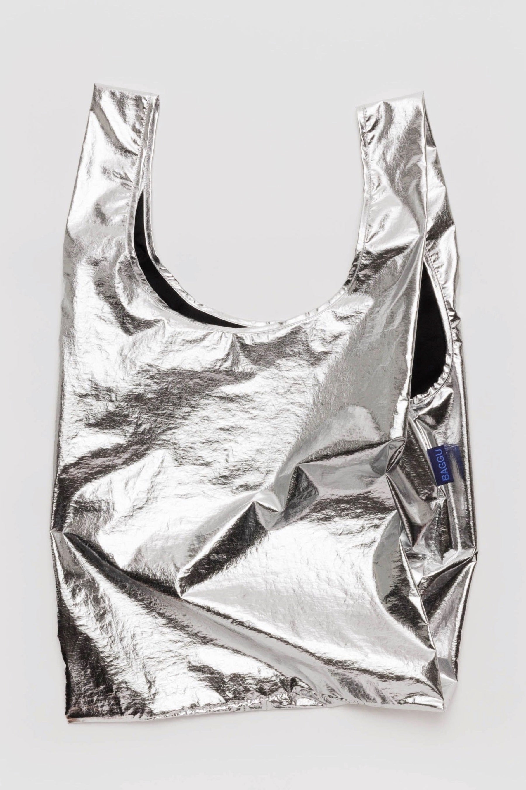 Metallic Silver Baggu