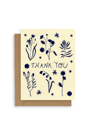 Indigo Flora Thank You Card