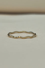 Gold Ripple Ring