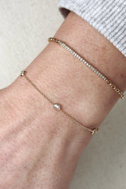 Gold Bezel Bracelet