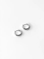 Silver Small Huggie Hoops