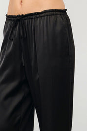 Black Silky Della Pant