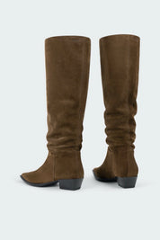 Brown Suede Cassie Boot