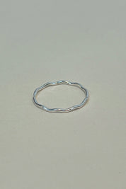 Silver Ripple Ring