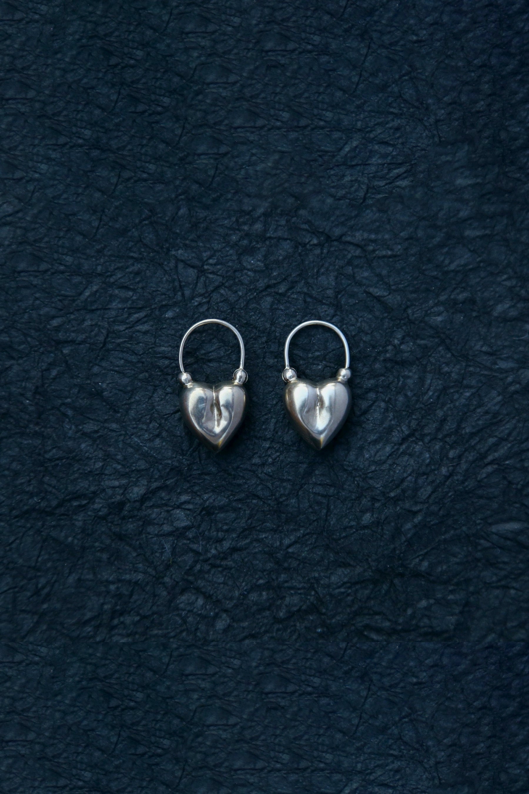 Silver Heart Earrings