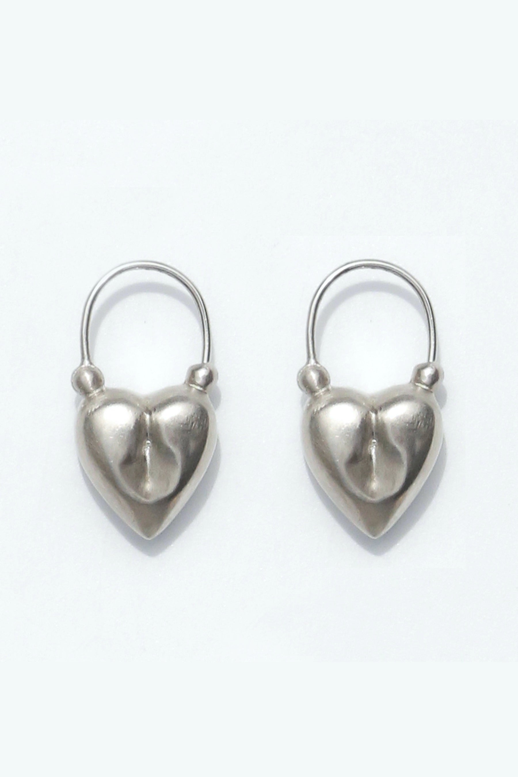 Silver Heart Earrings