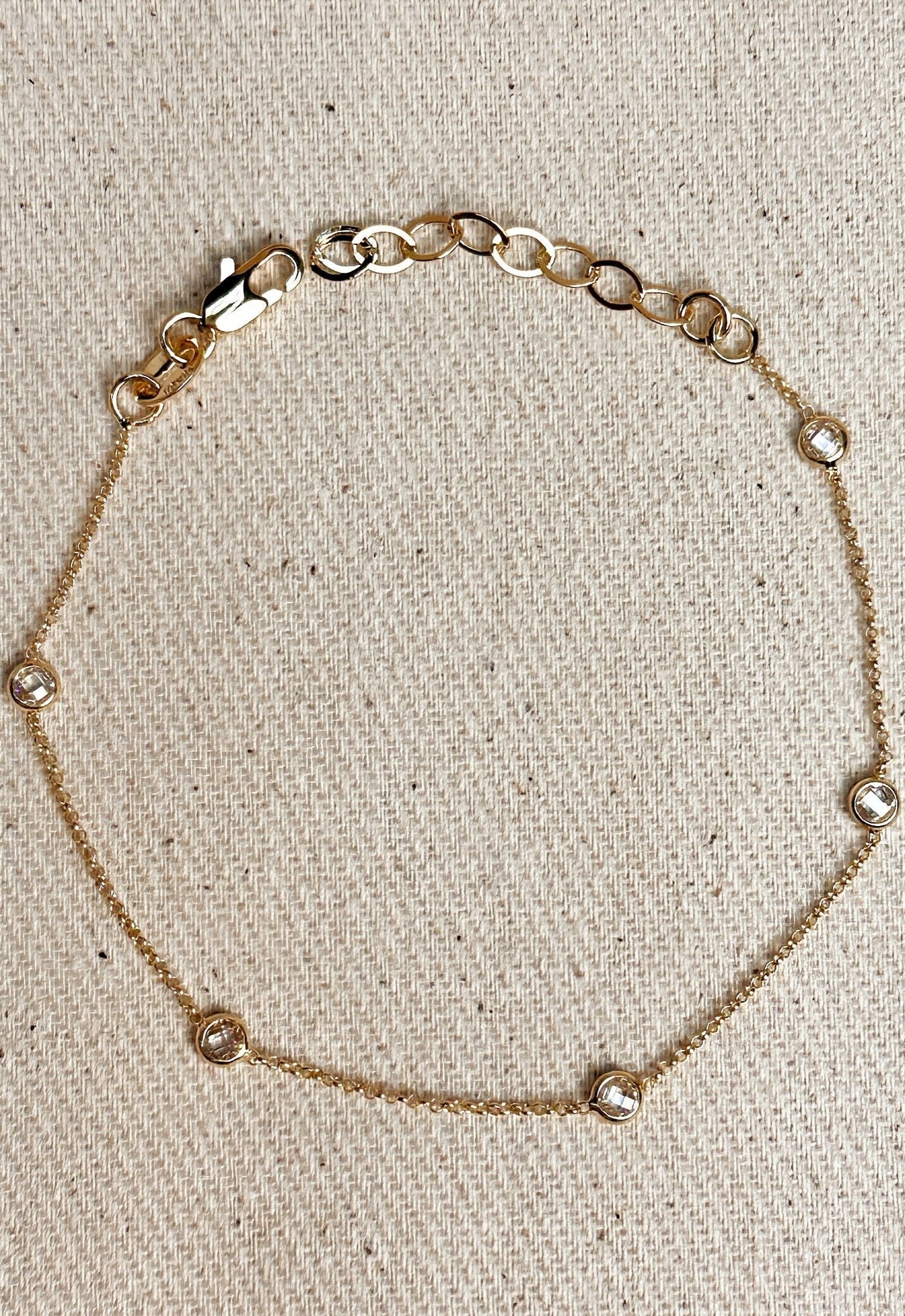 Gold Bezel Bracelet