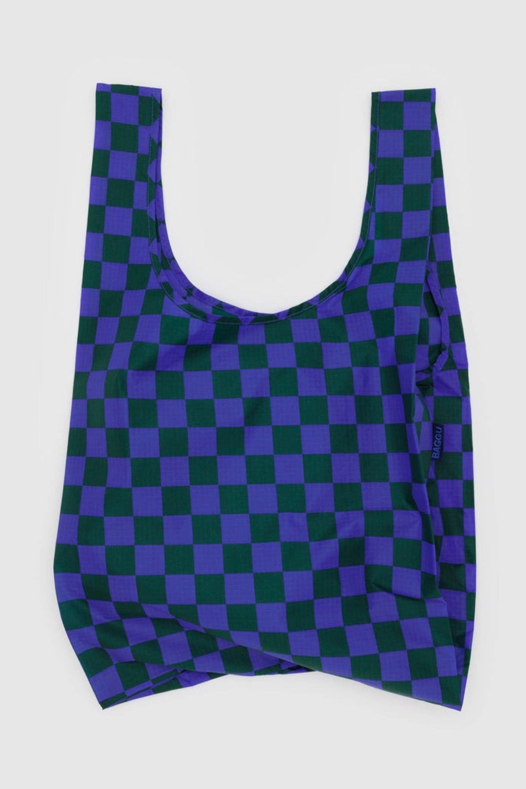 Iris Green Check Baggu