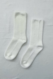 Classic White Extended Cloud Socks