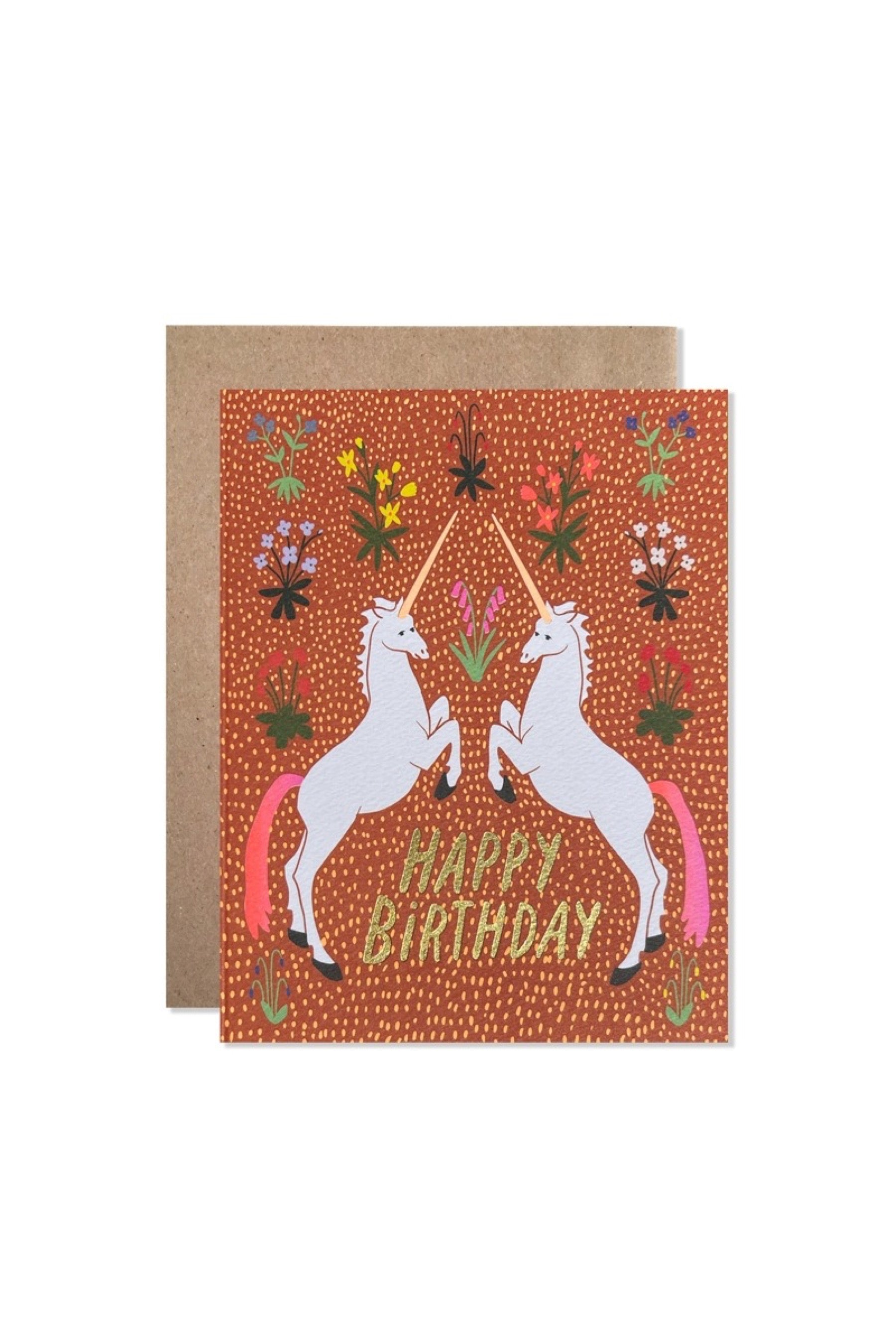 Happy Birthday Unicorns Card