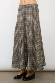 Plaid Lali Maxi Skirt