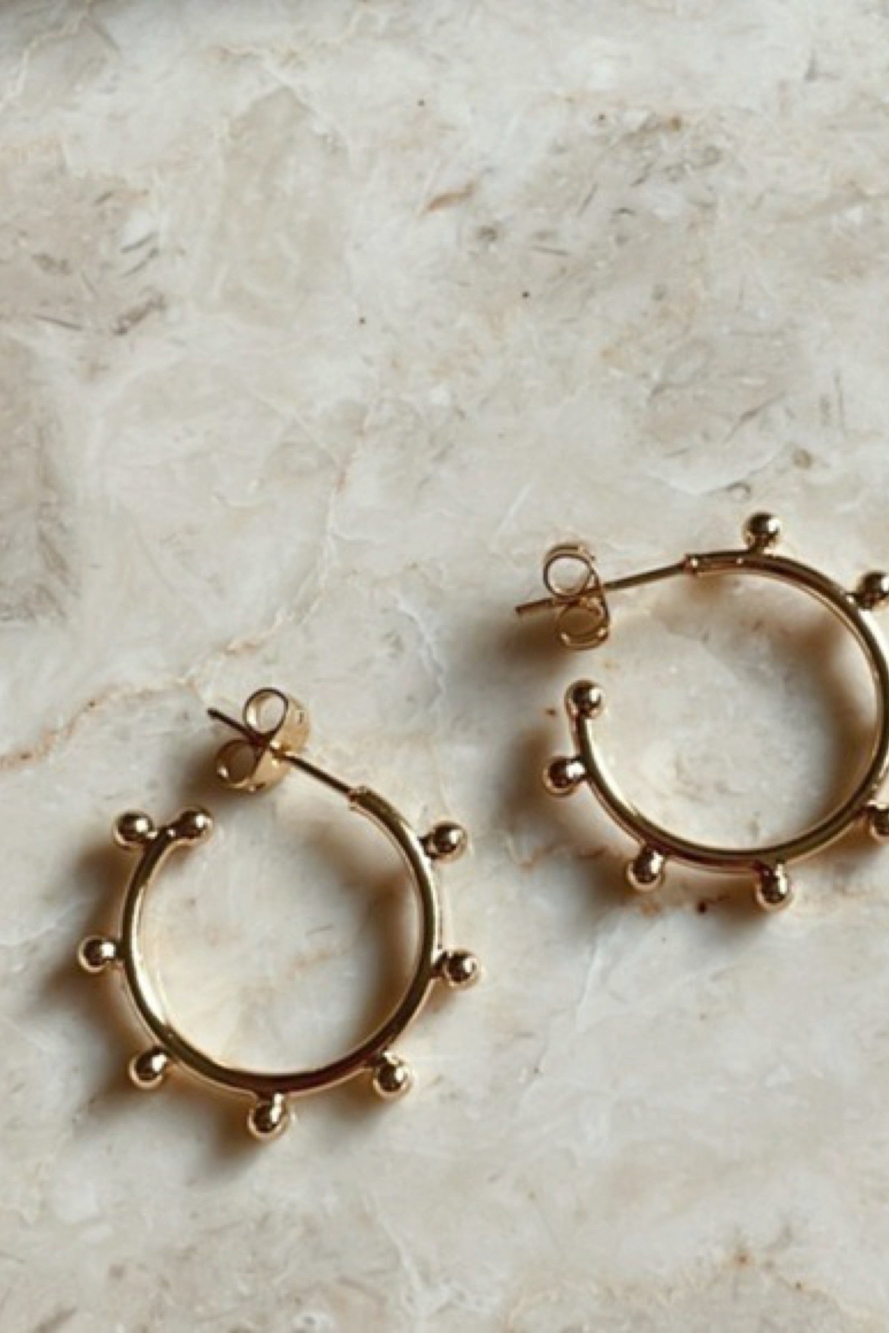 Gold Etas Hoops